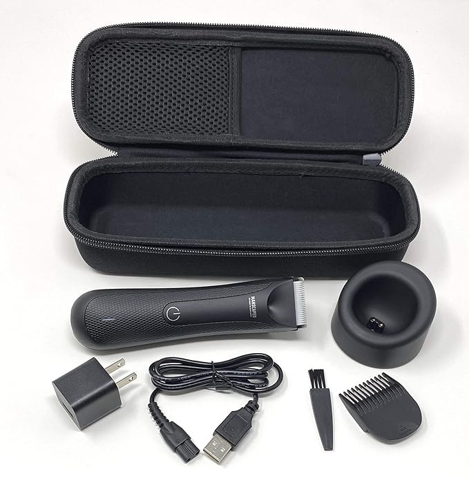 Arber Hard Case for Manscaped Lawn Mower 5.0, 4.0 or 3.0 Trimmer - Protective Travel Toiletry Organizer for Trimmer and Accessories, for Grooming, Shaving and Essentials - Case Only