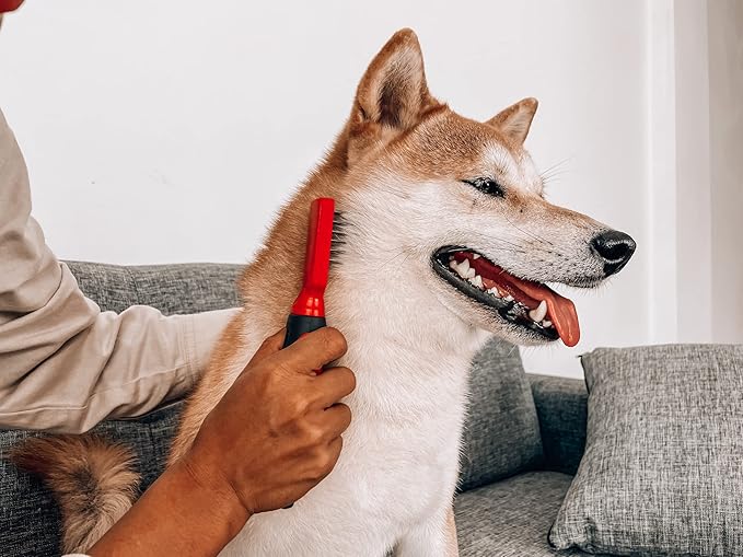 Tuff Pupper Deep Knot and Mat Remover Tool | Dematting Brush for Dogs, Cats, and Small Animals | Mat Splitting Grooming Comb for Long and Short Fur Pets