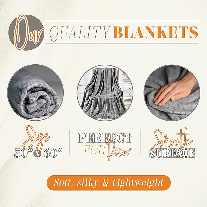 Elegant Comfort Luxury Velvet Super Soft Christmas Prints Fleece Blanket-Holiday Theme Home Décor Fuzzy Warm and Cozy Throws for Winter Bedding, Couch and Gift, 50 x 60 inch, Ivory Christmas Tree