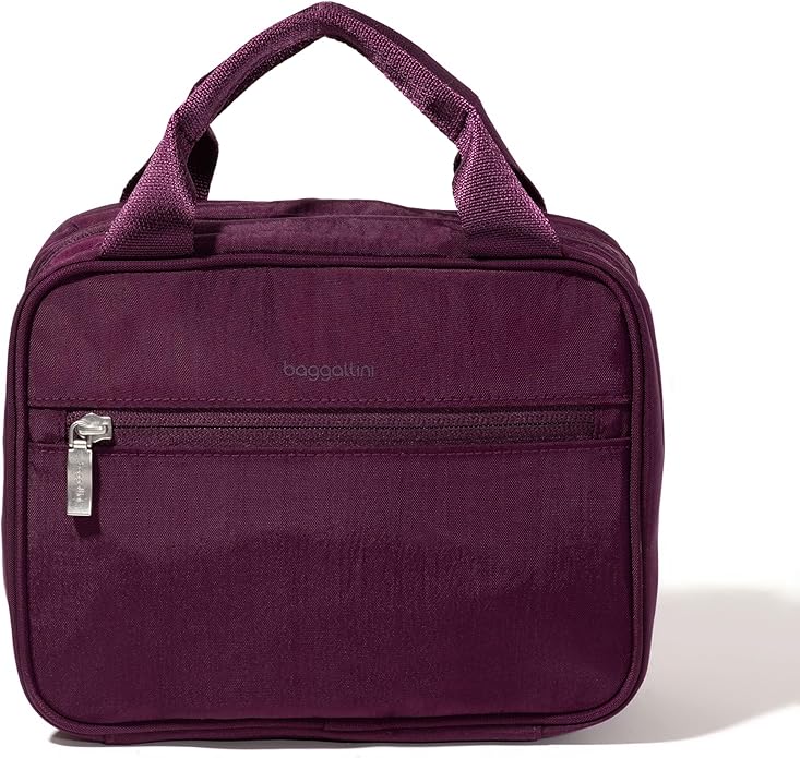 Baggallini Unisex's Hanging Travel Toiletry Kit-Lightweight 6x10 Inch Makeup Bag Toiltery
