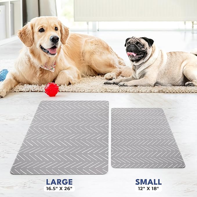 NALALAS Large Dog Mat for Food and Water, Cat Feeding Mat | Large Waterproof Dog Bowl Mat | Non-Slip Pet Food Mat for Floors | Dog Food Mats for Floors, Pet Mats for Food and Water | Easy to Clean