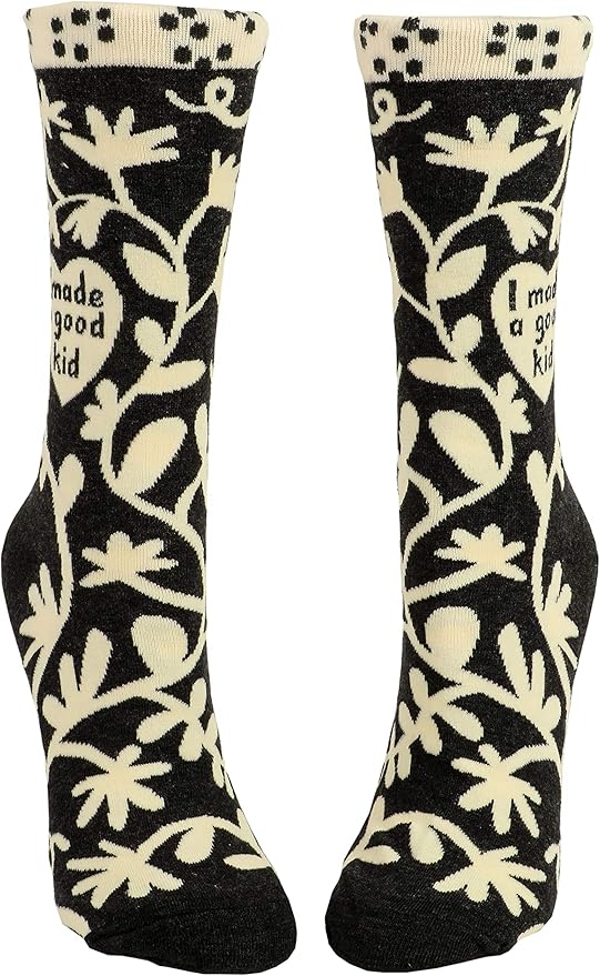 Blue Q Women's Funny Novelty Crazy Crew Socks with Sayings