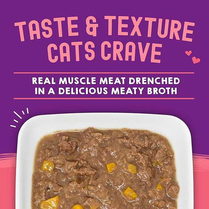 Stella & Chewy’s Carnivore Cravings Savory Shreds Wet Cat Food Pouches – Grain Free, Protein Rich Meal, Topper or Treat – Tuna & Pumpkin Recipe (2.8 Ounce Pouches, Case of 12)
