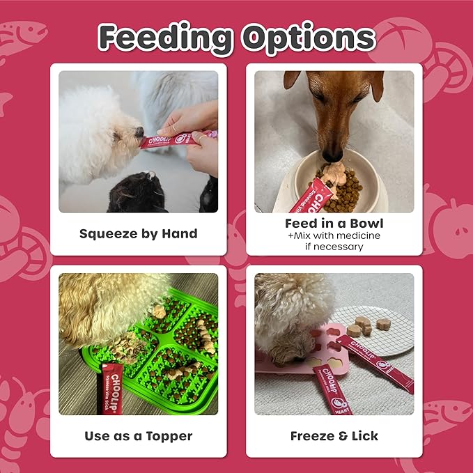 Squeeze Vita Stick Lickable Treats for Dogs & Cats. 49 Heart Support Sticks with Essential multivitamins. Soft and Tasty Paste for All Life Stages, Supporting Heart Health