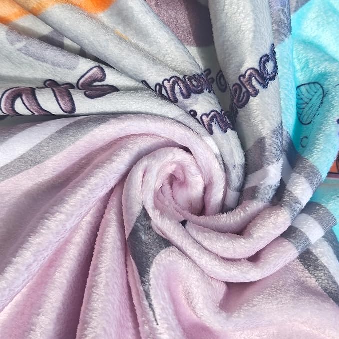 Sviuse Cat Blanket Soft Flannel Fleece Blankets with Cute Cats Pattern, Cozy and Warm Throw for Bed, Sofa, or Gift for Cat Lovers Girls, Women, Kids (Cat 10, 50" X 60")