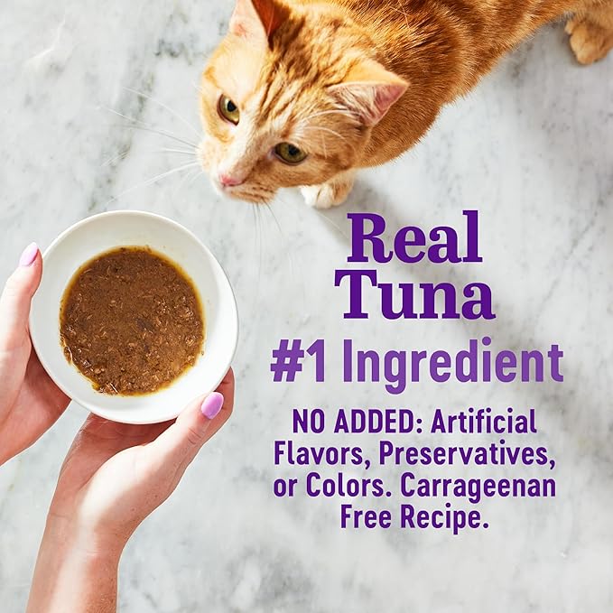 Wellness® Appetizing Entrées™ Flaked Tuna Recipe in Broth Natural Wet Cat Food, 1.4 oz Pouch (Pack of 8