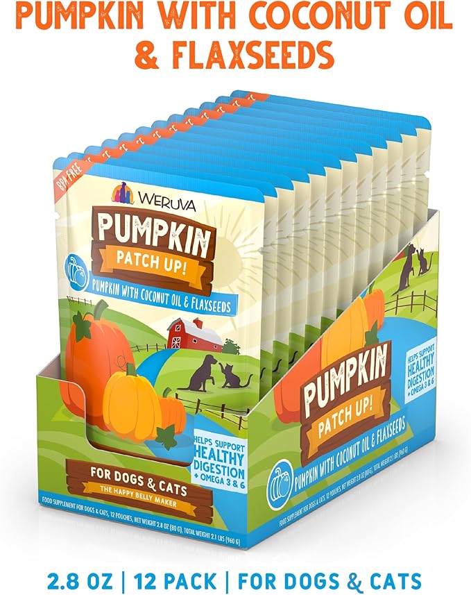 Weruva Pumpkin Patch Up! Pumpkin Pouches for Dogs & Cats
