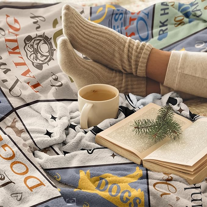 XALAZY Dog Dad Gifts for Men, Blanket 50"X60", Gifts for Dog Lovers/Owners, Dog Blanket Throw 50"X60"