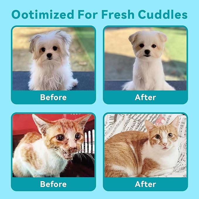 Dog Wipes Cleaning deodorizing, Extra Thick Dog Wipes, Dog Washing Gloves for Daily pet Care and Travel, 6 PCS (Green Packaging, Standard Thickness)