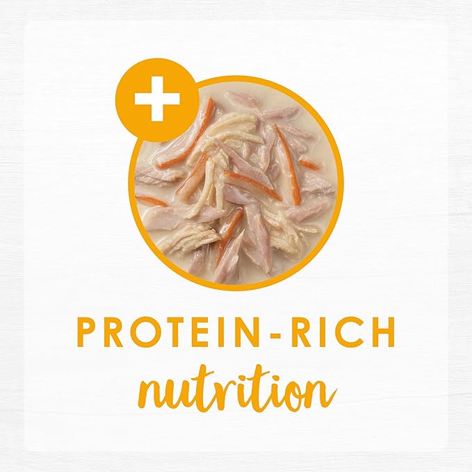 Purina Fancy Feast Lickable Wet Cat Food Broth Topper, Creamy With Tuna, Chicken, and Whitefish - (Pack of 16) 1.4 oz. Pouches