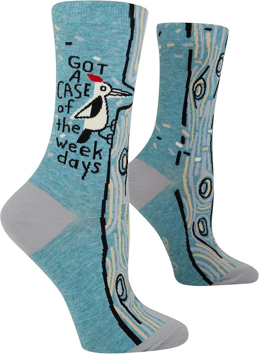 Blue Q Women's Funny Novelty Crazy Crew Socks with Sayings
