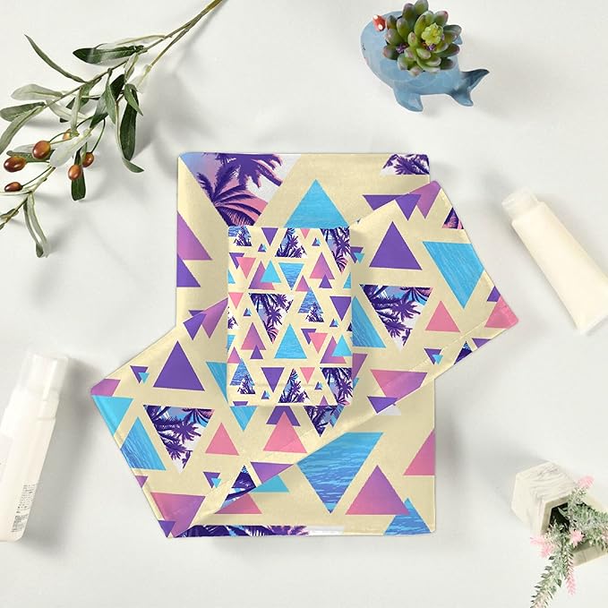 Summer 3 Piece Towel Bathroom Sets, 1 Bath Towel, 1 Washcloth, 1 Hand Towel, Cotton Fast Dry Soft Absorbent Towel Set for Home Kitchen Family