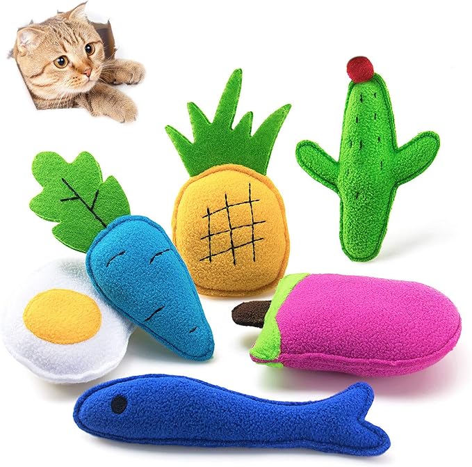 Catnip Toys for Indoor Cats, Natural Catnip Kitten Toys Cat Toys Set