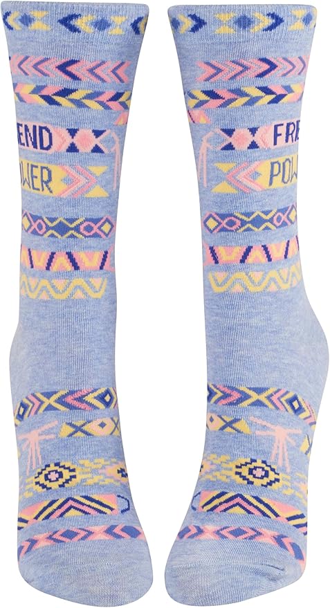 Blue Q Women's Funny Novelty Crazy Crew Socks with Sayings