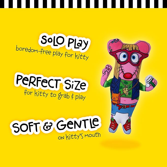 Fat Cat Mouse Hipster Kicker Cat Toy