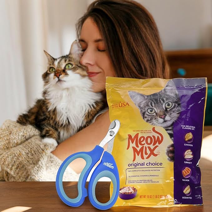 Original Choice Dry Cat Food, Bundled Pet Nail Clipper, Balanced Diet with Chicken, Turkey, Salmon, Ocean Fish, Vitamin A & E, Omega-6 Food for Cat, Easy Digestion [Pack of 2]