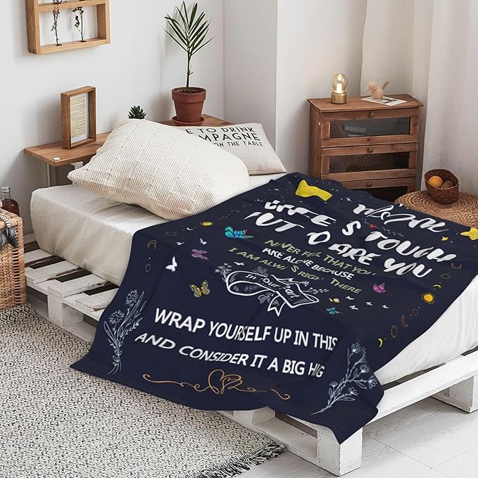 Mom Blanket Gifts, Mom Birthday Gifts Throw Blanket, Moms Gift from Daughter Son, Best Mommy Gift for Mothers Day I Love You Moms 80"x60"