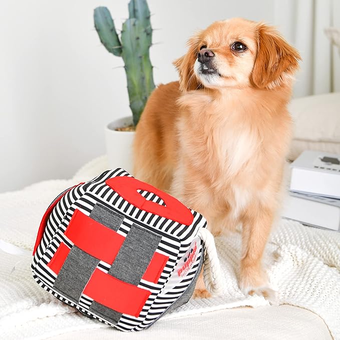 Puppia Nosework Toy - Striped - Navy