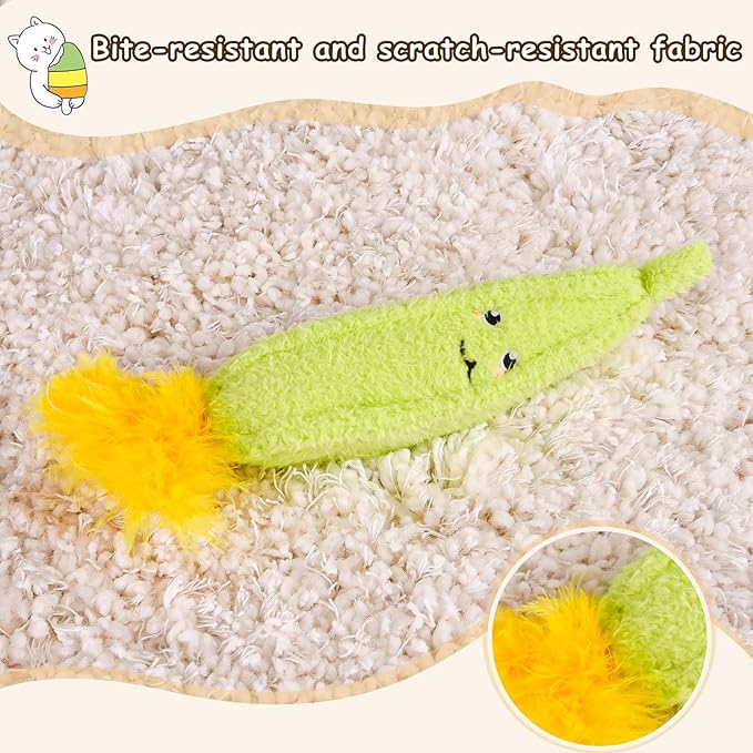 ORSDA Cat Toys, Cat Wand Toy for Indoor Cats, Replacement Cat Teaser Toys, Interative Cat Toy for Cats with Bell, Cat Feather Toy for Cats to Chase and Exercise