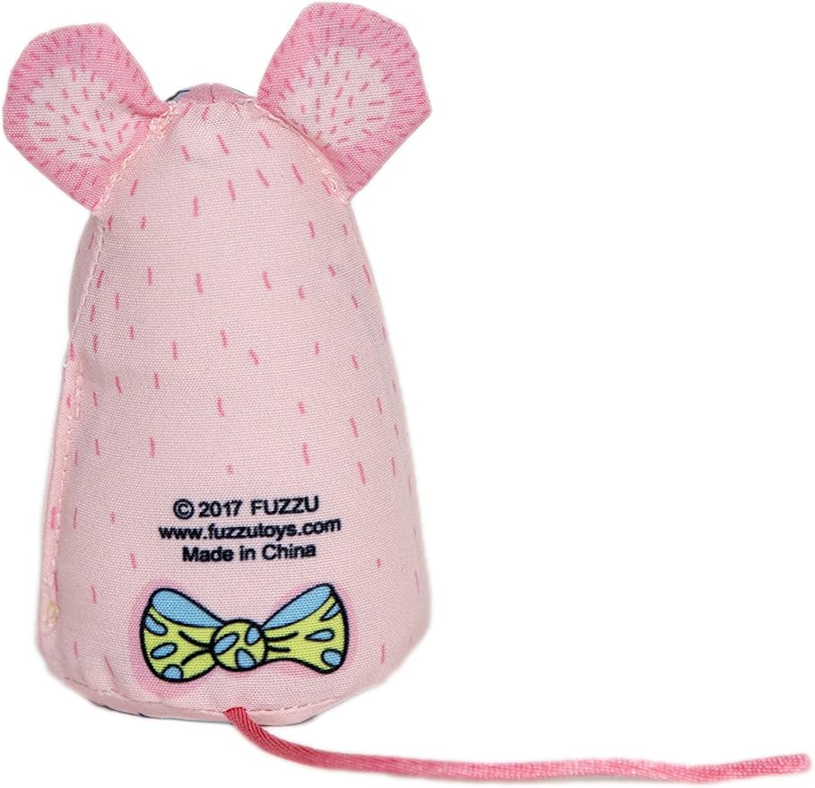 FUZZU Sweet Baby Mice Cat Toy|Cat Toy Catnip | Interactive Cat Toy | Stimulating Cat Toy | Organic Catnip | Pink