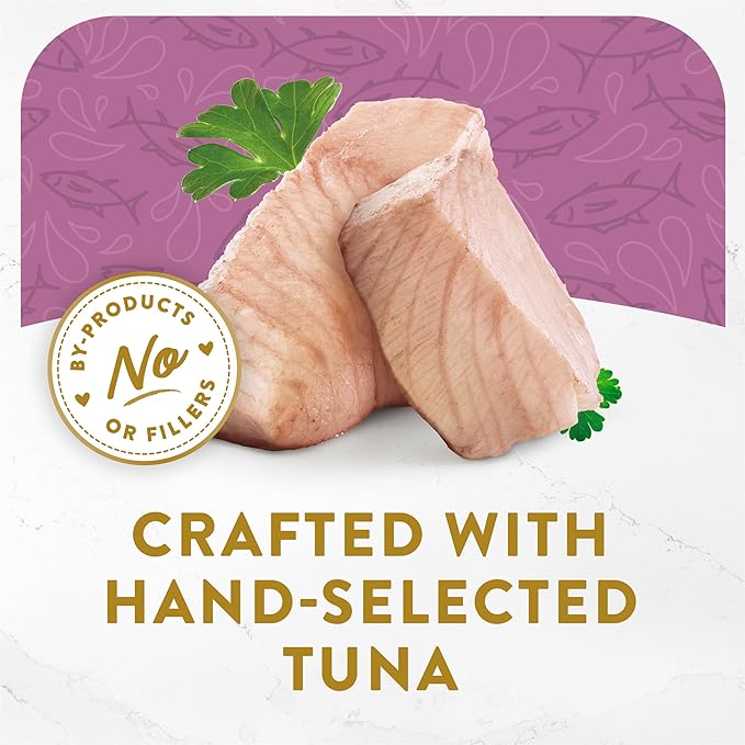 Purina Fancy Feast Appetizers Grain Free Cat Food Flaked Tongol Tuna Appetizer Lickable Cat Food Topper - (Pack of 10) 1.1 oz. Trays