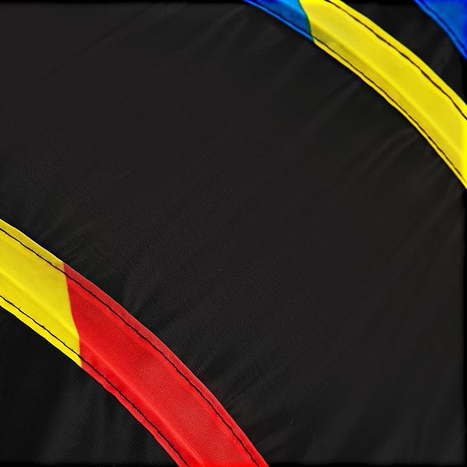 Tempcore Pet Cat Tunnel Tube Cat Toys 3 Way Collapsible, Cat Tunnels for Indoor Cats，Kitty Tunnel Bored Cat Pet Toys Peek Hole Toy Ball Cat, Puppy, Kitty, Kitten, Rabbit Black & Rainbow