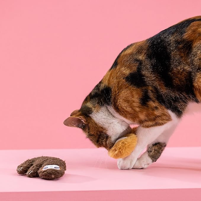 Fringe Studio Plush Cat Toy Set, Movin' Slow, Mini 2 Piece Set, Pet Shop Collection (692009)