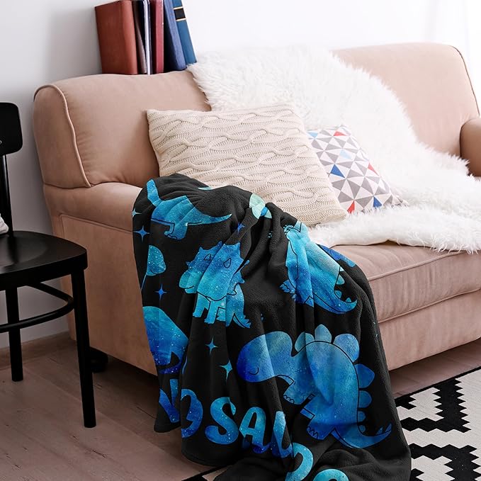 Dinosaur Blanket for Boys, Dinosaur Gifts for Boys, Dino Throw Blanket & Room Decor for Kids, Just a Boy Who Loves Dinosaurs, Best Birthday Gifts for Dinosaurs-Lover Blankets 40"X50"