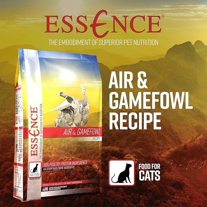 Essence Air & Gamefowl Recipe Dry Cat Food, 4lb Bag