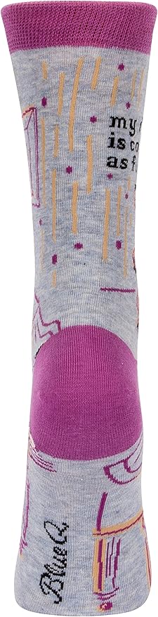 Blue Q Women's Funny Novelty Crazy Crew Socks with Sayings