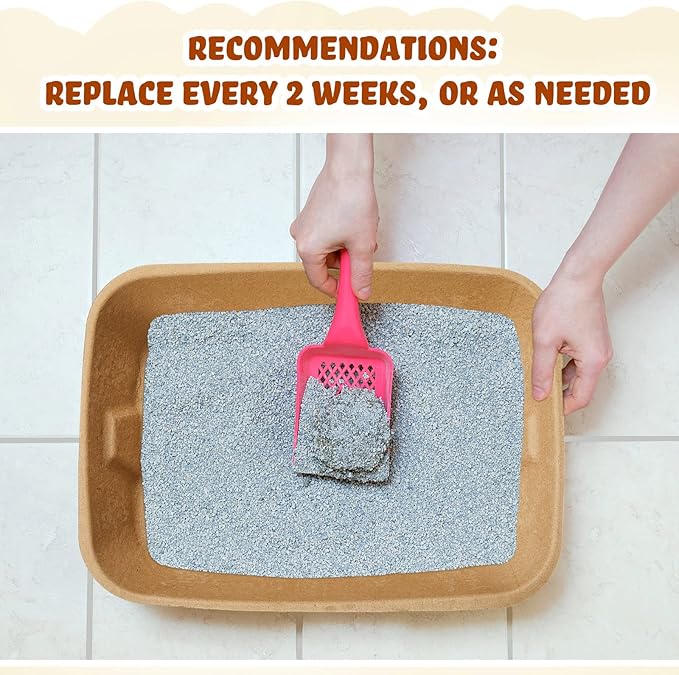 15 Pack Disposable Litter Boxes for Cats Small Disposable Litter Trays Paper Kitten Litter Box Disposable Kitten Litter Pans for Indoor Outdoor Travel Litter Box Small Animals, 16.1 x 11.2 x 3.7 Inch