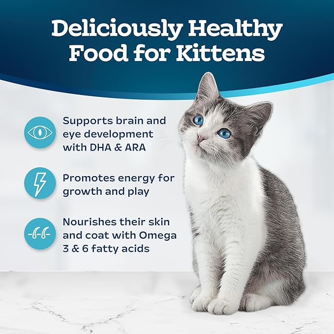 Blue Buffalo Tastefuls Kitten Food With DHA Dry Cat Food Made in the USA with Natural Ingredients, Chicken Recipe, 3-lb. Bag