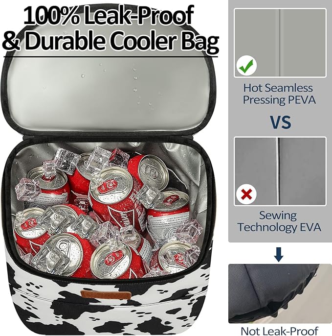 Camping Cooler Backpack 30 Cans, Soft Backpack Coolers Insulated Leak Proof Travel Cooler Bag Waterproof Lunch Picnic Beach Work Trip Thermal Bag Drink Beverage Beer Bag Cooler