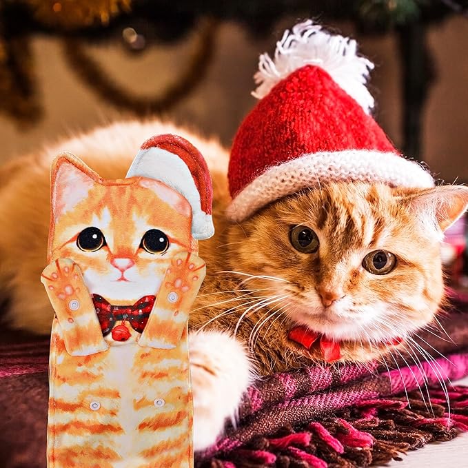 Funny Hand Towels - Cute Hanging Face Towels for Bathroom Kitchen - Cat Lovers'Gifts for Mothers Day Valentines Day Birthdays