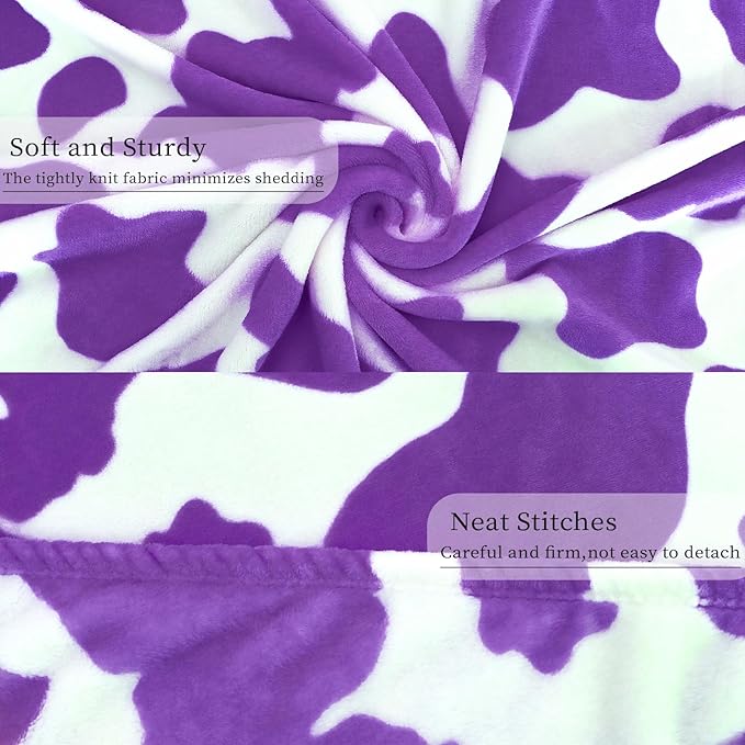 Blankets & Throws Purple Soft Fleece Blankets Throw Blanket for Couch