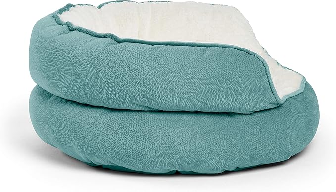 Best Friends by Sheri Throne High Bolster Orthopedic Relief Cat and Dog Bed in Mini Tide Pool