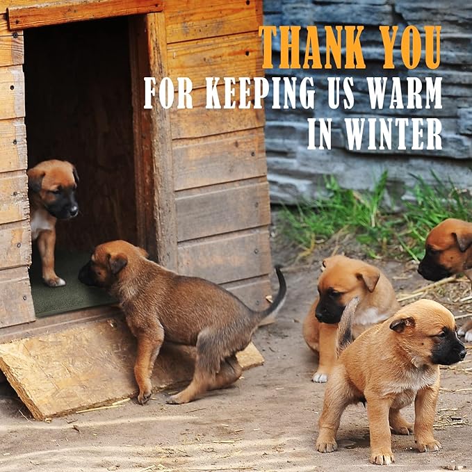 PETNF Outdoor Pet Heating Pad for Cats Outside, Cat Heating Pad Outdoor Winter Waterproof, Heated Cat Bed Safe Electric Cat Warming Pad Mat Blanket for Feral Cat, Heated Mat for Dog Cat House, 28"X16"