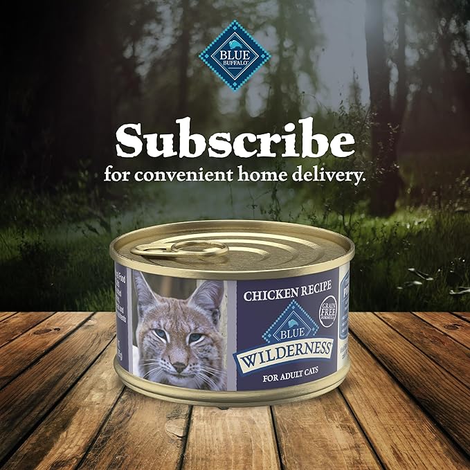 Blue Buffalo Wilderness High-Protein Grain-Free Wet Kitten Food, Chicken Paté Recipe, 3-oz. Cans (Pack of 24)