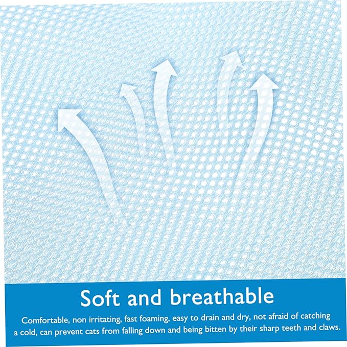 Adjustable Cat Bathing Multifunctional Breathable Cat Washing with Muzzle for Safe Shower and Nail Trimming for Cat Grooming and Care