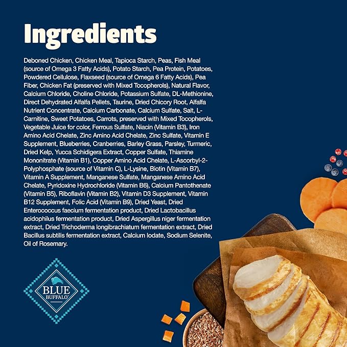 Blue Buffalo Freedom Grain-Free Adult Weight Control Dry Cat Food, Complete & Balanced Nutrition for Indoor Cats, Chicken Recipe, 11-lb. Bag