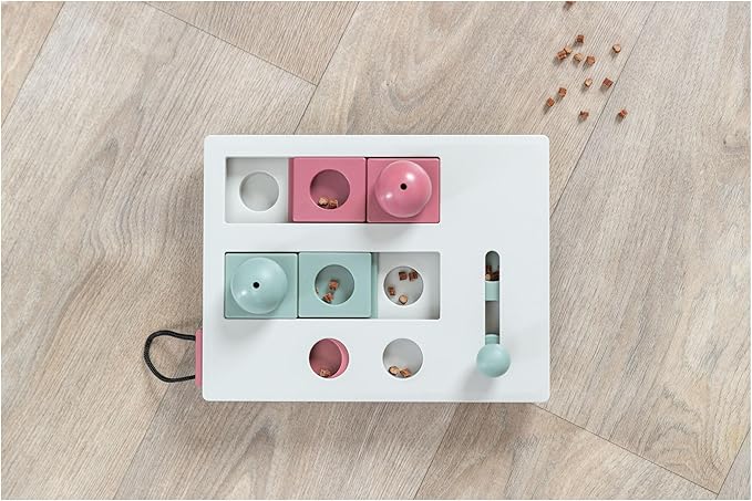 TRIXIE Cat Activity Brain Mover, Strategy Game for Mental Stimulation, Interactive Play for Cats, Treat Dispenser, Cat Toy