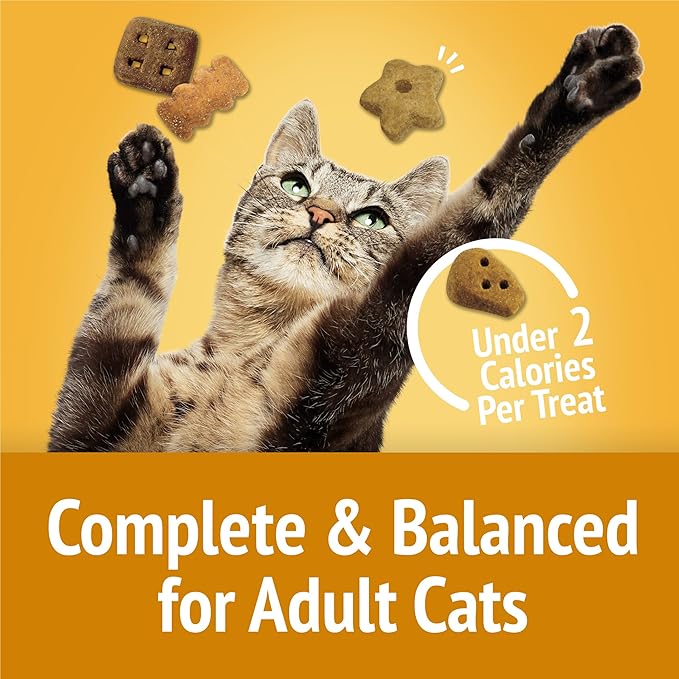 Purina Friskies Cat Treats, Party Mix Cheezy Craze Crunch - (Pack of 10) 2.1 oz. Pouches