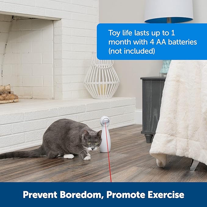 PetSafe Bolt Automatic, Interactive Laser Cat Toy - Adjustable Laser with Random Patterns