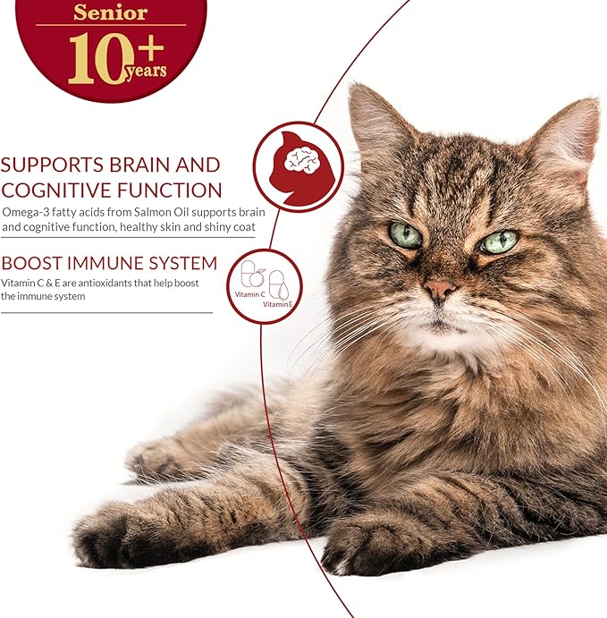 INABA Churu Broth for Cats Senior 10+, Chicken Broth with Shredded Chicken Side Dish Pouch, 1.4 Ounces per Pouch, 12 Pouches Total, Chicken & Tuna Recipe