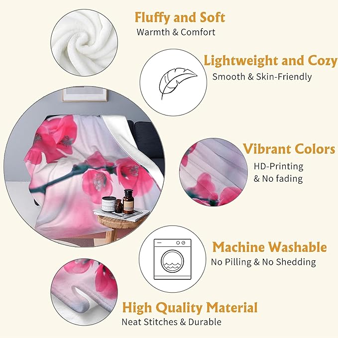 Aesthetic Maine Coon Cat Blanket - Super Soft, Cozy, Lightweight Flannel Throw - Warm, Plush Blanket for Couch, Bed, Office, Travel, Outdoor Ideal Gift for Adult - 50×60in