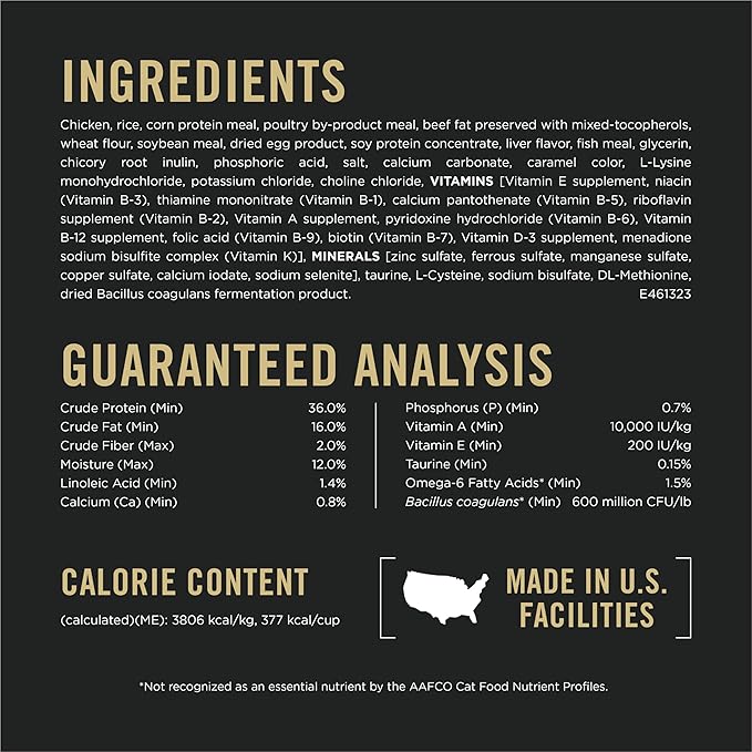 Purina Pro Plan Complete Essentials Shredded Blend Chicken and Rice Formula Adult High Protein Cat Food - 14 lb. Bag