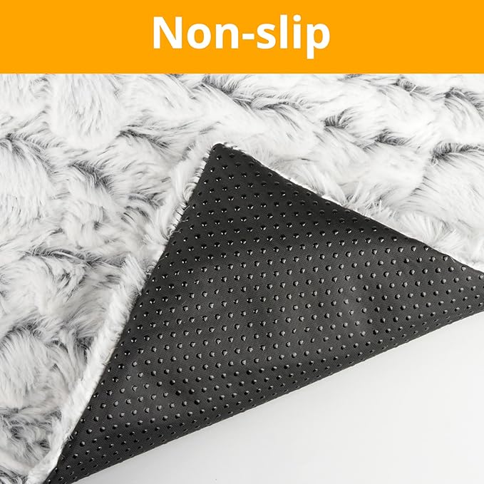 Self Warming Cat Bed, 30" x 20" Ultra Soft Cat Dog Pet Heating Pad for Indoor Outdoor, Non-Slip Heated Dog Mat Thermal Blanket