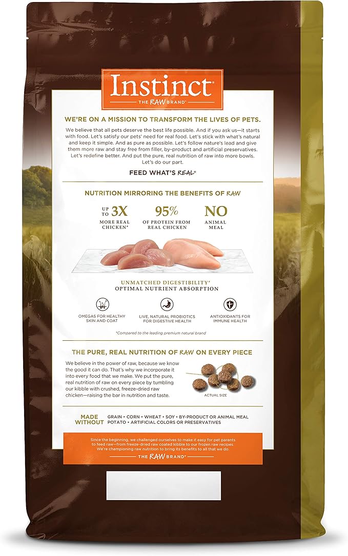 Instinct Ultimate Protein, Natural Dry Cat Food, Grain Free Recipe - Cage Free Chicken, 4 lb. Bag