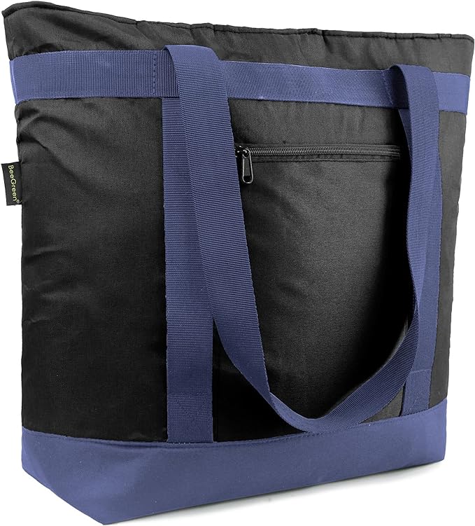 BeeGreen Insulated Cooler Bag Leakproof Freezer Shopping Tote for Groceries Thermal Food Delivery Bag