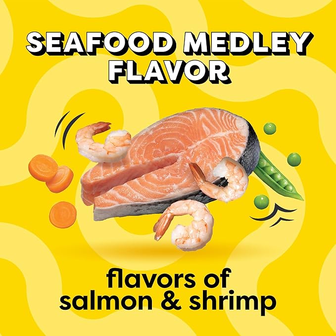 GYCO Seafood Medley Flavor Dry Cat Food, 3.15 Lb Bag - Made with Protein That Helps Support Strong and Healthy Muscles.